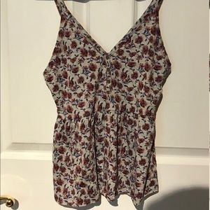 Flower print tank top